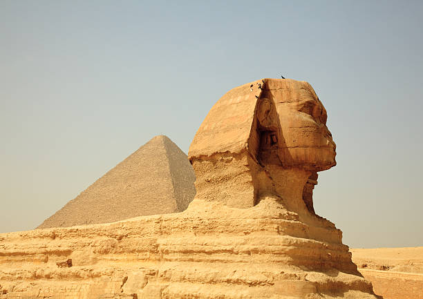 istock Sphinx and Giza Pyramids in Egypt 119001748