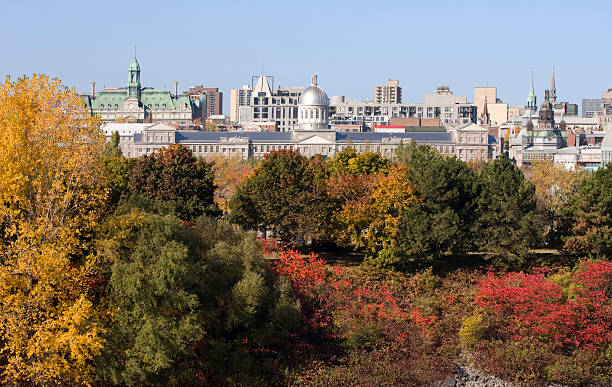 istock Montreal skyline and fall colors 119001795