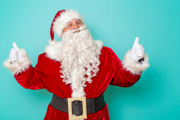 istock Santa showing OK sign with hands 1190026039
