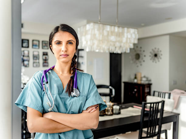 istock Young female nurse portrait 1190026506