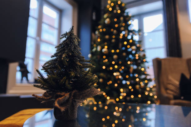 istock Christmas tree in living room 1190034167