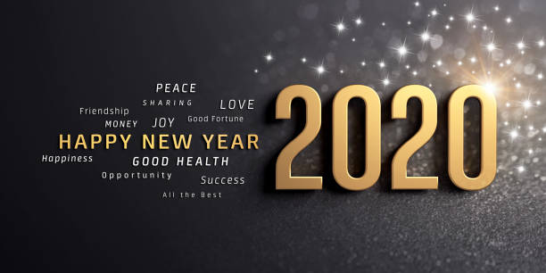 istock Happy New Year 2020 Greeting Card 1190035681
