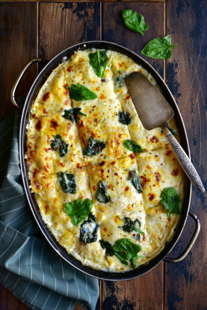 istock Homemade delicious chicken mushrooms spinach lasagna 1190036256