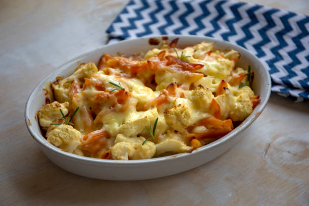 istock Cauliflower and red lentils spirals mac and cheese 1190046562