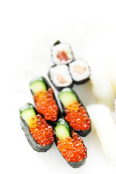 istock Japanese food, assorted Ikura raw roe sushi 1190046664