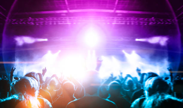istock Concert crowd in front of a live stage 1190046703