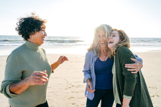 istock Active senior women laughing together 1190049319