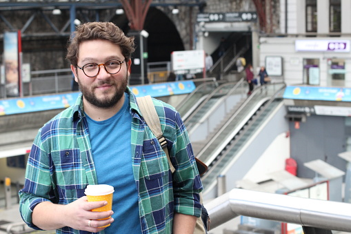 Real looking healthy guy smiling at camera.