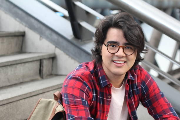 Real looking healthy Hispanic guy smiling