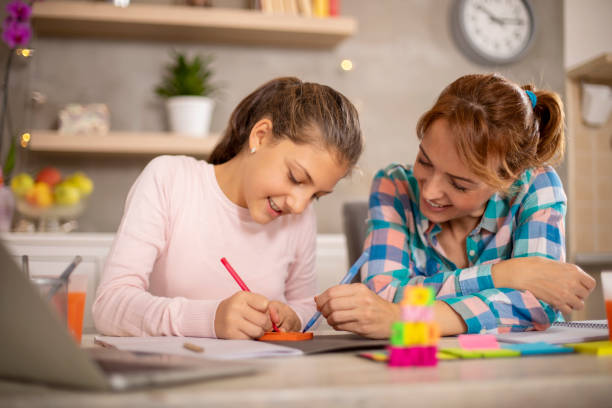istock Mother helping daughter with homework. 1190052378
