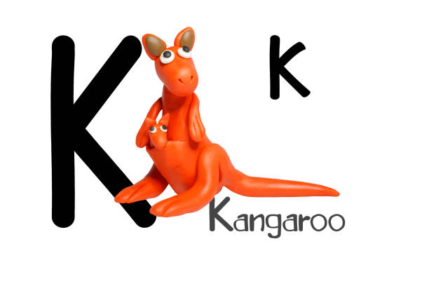 istock Cartoon characters, Kangaroo isolated on white background. 1190065600