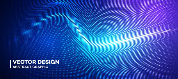 istock Abstract particle fractal background, hi-tech and big data background illustration 1190069078