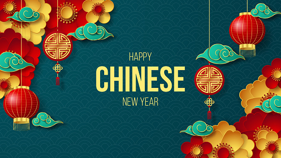 Happy Chinese New Year Background Stock Illustration - Download Image Now - Chinese  New Year, Backgrounds, Vector - iStock