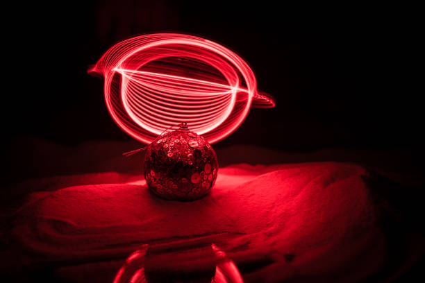 istock Christmas background with baubles, on snow, free space for text. Christmas decoration 1190071948