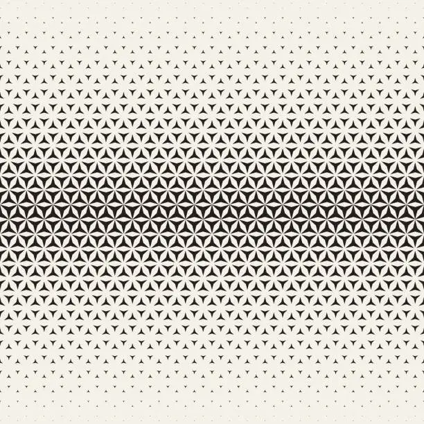 Vector illustration of Triangle Halftone Background Seamless Vector