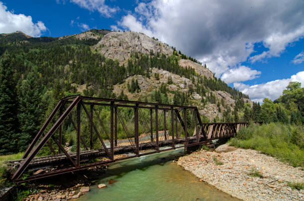 istock Colorado Animas River - Railroad Bridge 1190083181