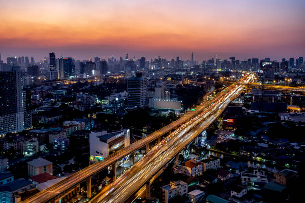 istock Highway and main traffic in Bangkok, Thailand 1190085057