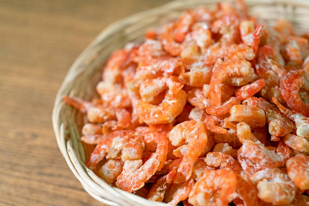Dried shrimp are shrimp that have been sun-dried and shrunk to a thumbnail size. They are used in many East Asian, Southeast Asian and South Asian cuisines, imparting a unique delicious taste. It's one of food preservation. In Thailand, Dried shrimp always use for ingredient in many food recipes.