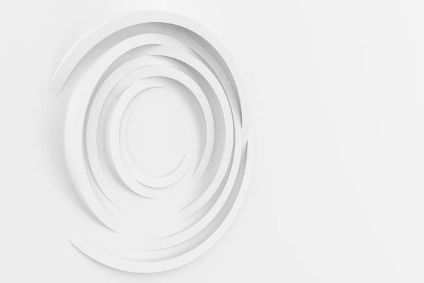 istock Abstract volume background with the image of a random rotating thin rings. 3D illustration 1190098874