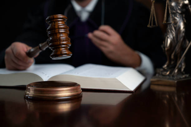 istock Judge in the courtroom. 1190100842
