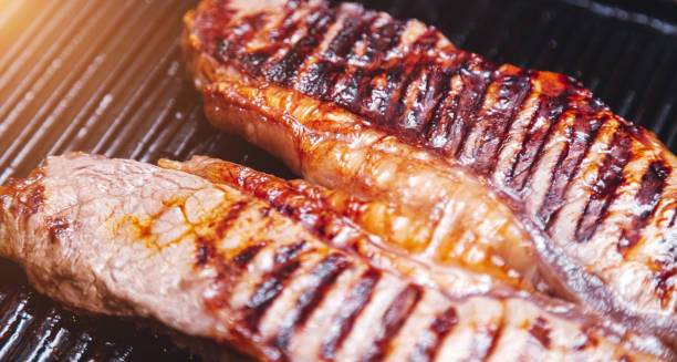 istock closeup of fresh beef steak grilled 1190100931