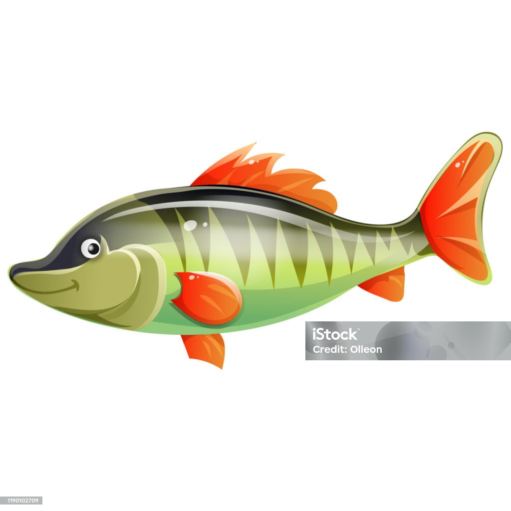 Ilustración de Imagen A Color De Los Peces Grandes De Dibujos Animados  Sobre Fondo Blanco Hobby Y Pesca Ilustración Vectorial y más Vectores  Libres de Derechos de Caña de pescar - iStock