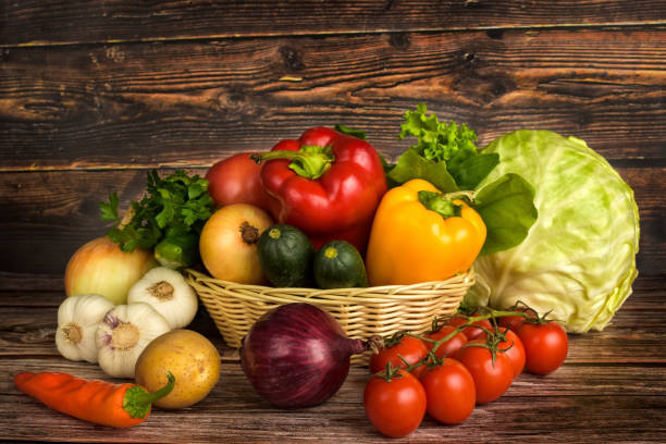 istock Basket of vegetables 1190108882