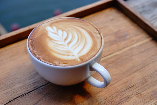 istock Cappuccino on a Wooden 1190125661