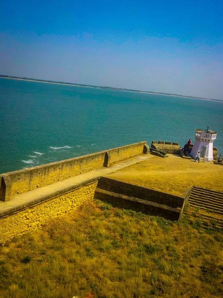 Diu Fort view having sea all around in Daman & Diu Diu Fort view having sea all around in Daman & Diu diu island stock pictures, royalty-free photos & images