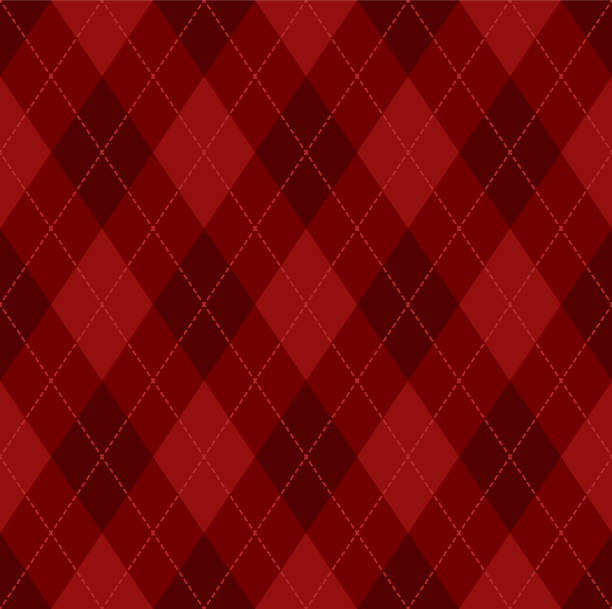 illustrations, cliparts, dessins animés et icônes de argyle christmas modèle de vecteur sans couture - wallpaper textile retro revival tartan