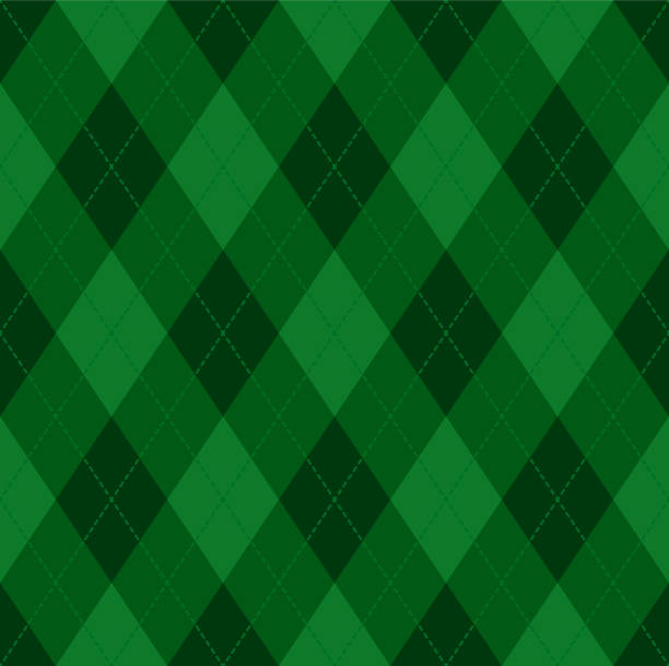 аргайл рождество бесшовные вектор шаблон - tartan plaid textured pattern stock illustrations