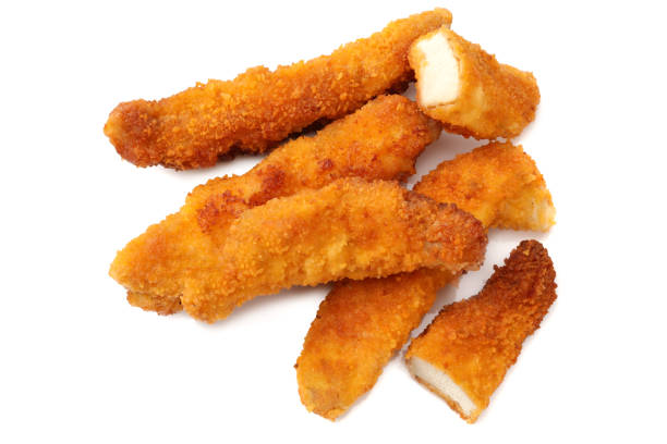 istock Chicken nuggets isolated on white background. fast food 1190135737