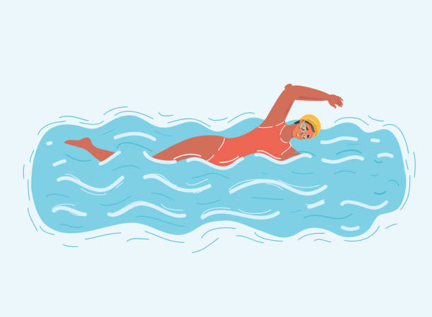 istock Swimming woman in water pool. 1190135924