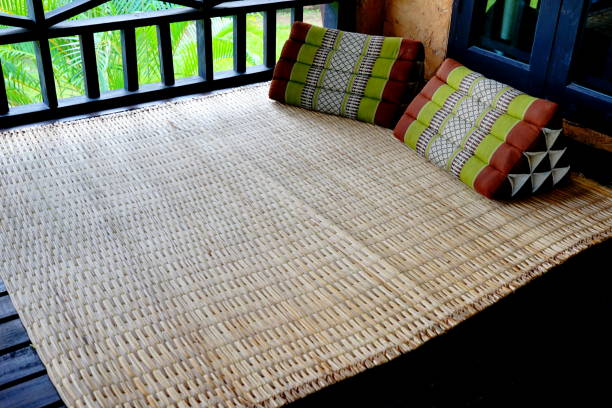 istock Relax area in home with mat and pillows 1190136961