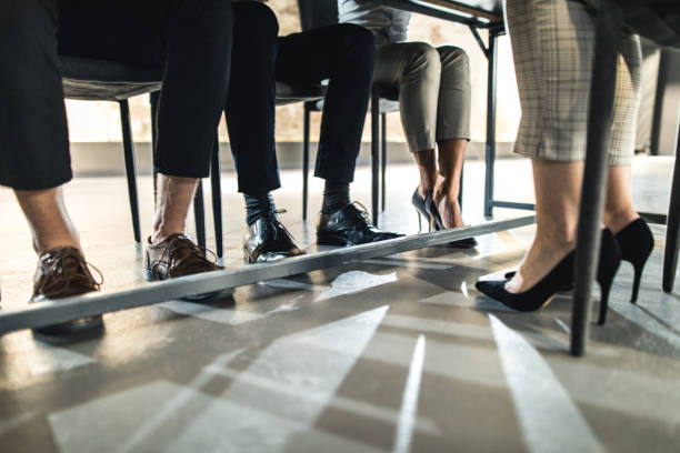 istock Unrecognizable human resource team and their candidate on a job interview. 1190142439