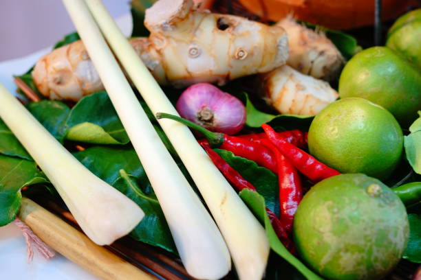 istock Group of vegetable to make tom yum soup 1190144168