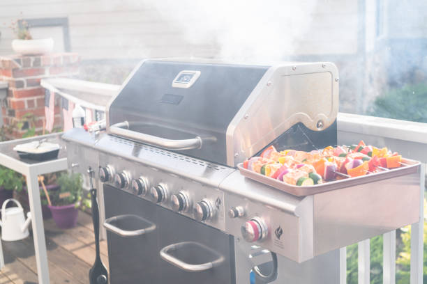 istock Grilling vegetarian tofu kebab 1190146354