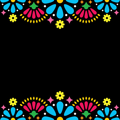 Ilustración de Boda De Vectores Populares Mexicanos O Invitación De Fiesta Tarjeta De Felicitación Diseño De Marco Colorido Con Flores Azules Y Formas Abstractas En Negro y más Vectores Libres de Derechos Ilustración de Boda De Vectores Populares Mexicanos O Invitación De Fiesta Tarjeta De Felicitación Diseño De Marco Colorido Con Flores Azules Y Formas Abstractas En Negro y más Vectores Libres de Derechos