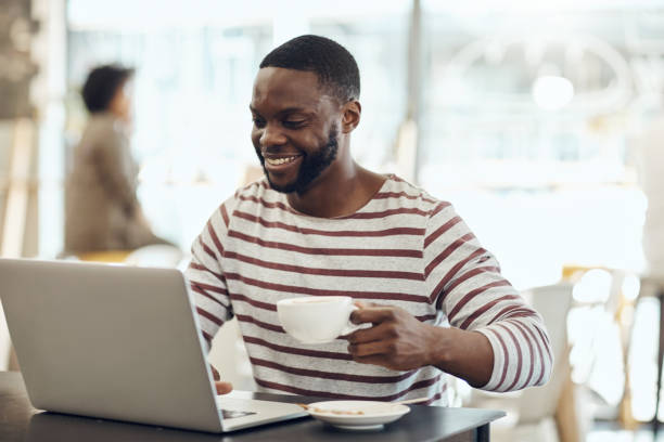 istock I'm taking full advantage of the free wifi 1190165519