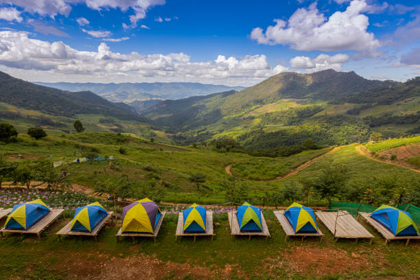 istock Mountains and evening light in Chiang Rai Province, Thailand 1190165764