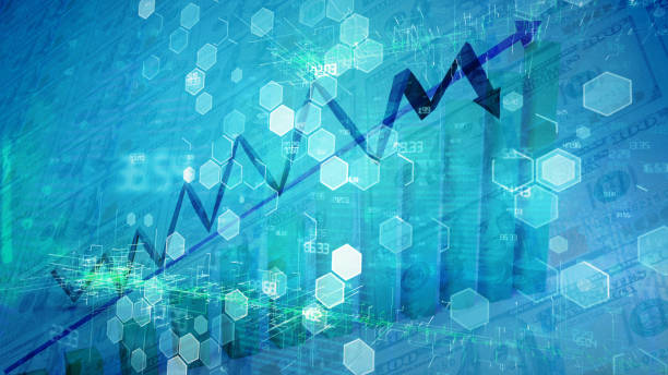 istock Statistics concept. Growing financial charts in digital environment 1190168520