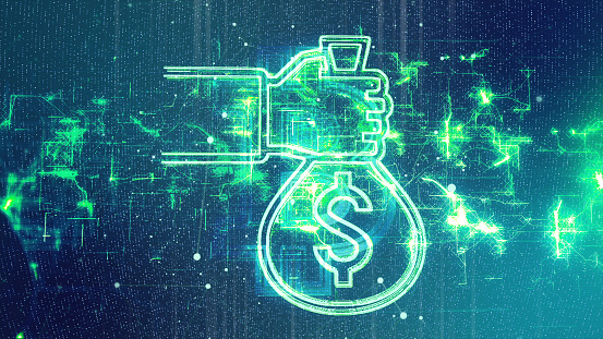 Cyber Money, Cryptocurrency, Savings Concept