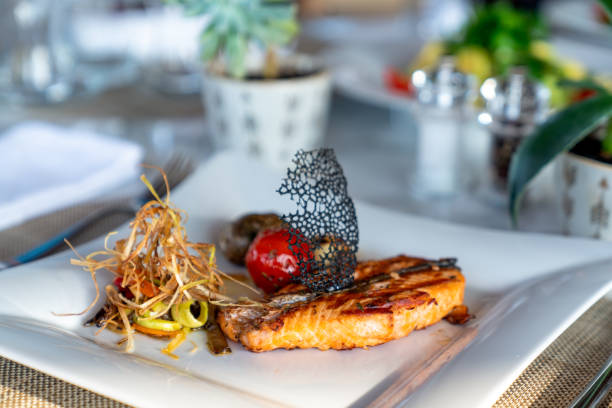 istock A delicious roasted salmon is served in a elegance restaurant or hotel 1190171928