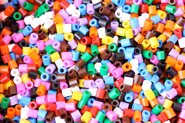 colorful beads background stock photo