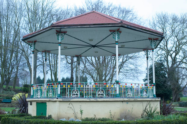 istock Bandstand in town park old and neglected 1190178144