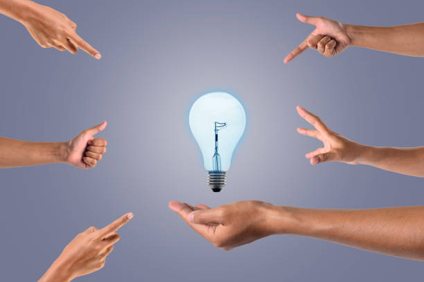 istock Successful ideas hand In doing business Hand expression concept 1190179750