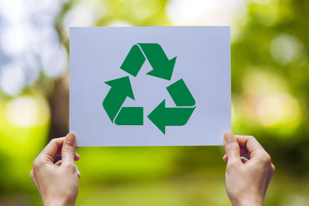 istock save world ecology concept environmental conservation with hands holding cut out paper recycle showing 1190180961
