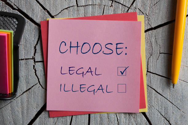 istock Choose Legal and illegal 1190183945