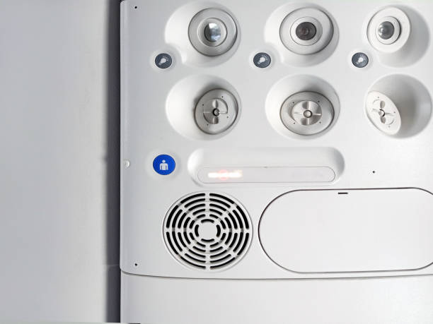 istock the sign how to handle air conditioning hole and light  at ceiling on a plane in passenger cabin 1190184099