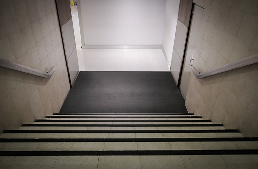 Shot of a staircase in a building